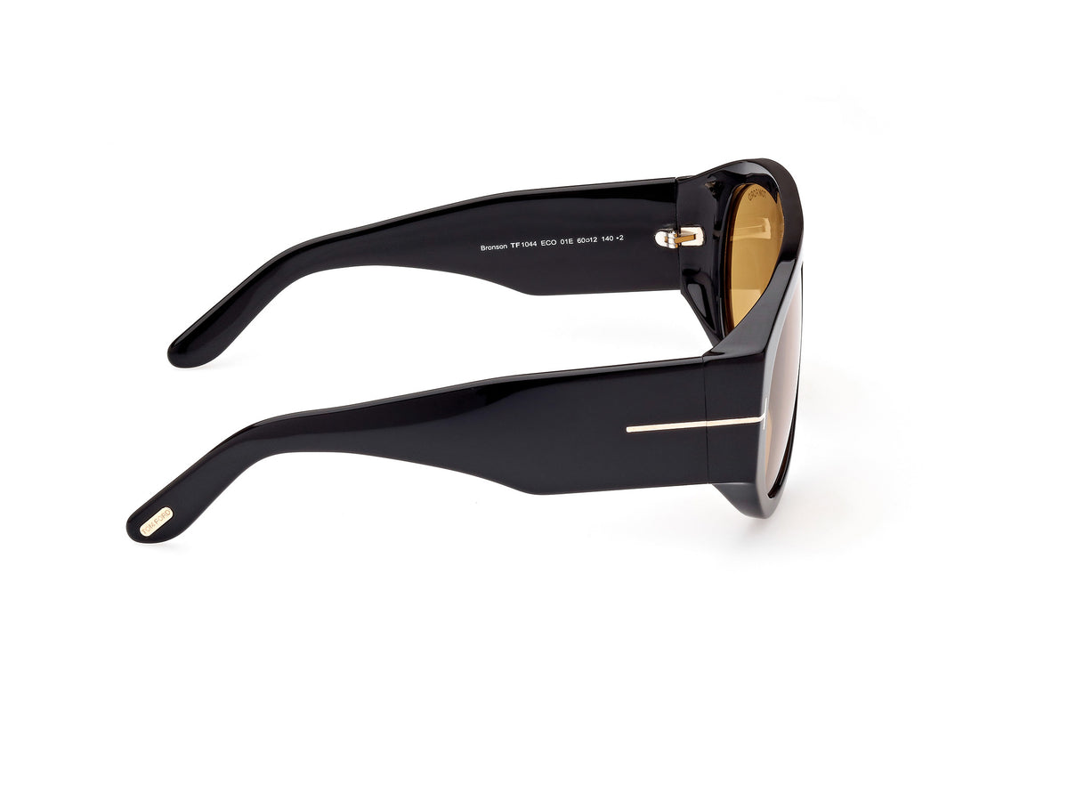 Tom Ford FT10446001E shiny black  / brown
