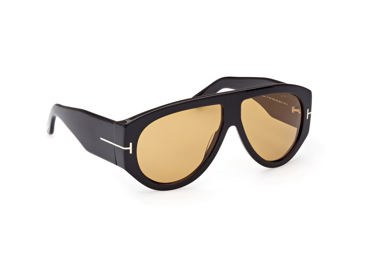 Tom Ford FT10446001E shiny black  / brown