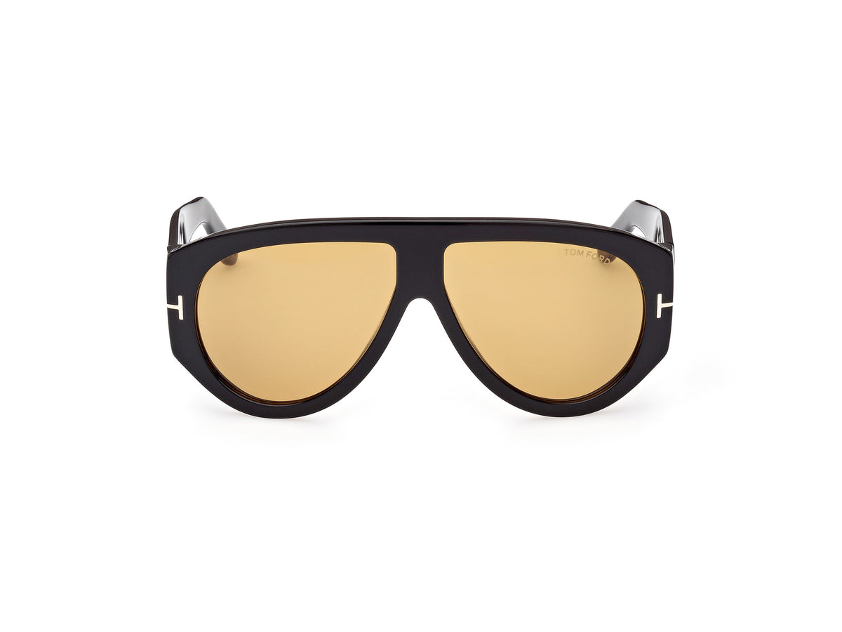 Tom Ford FT10446001E shiny black  / brown