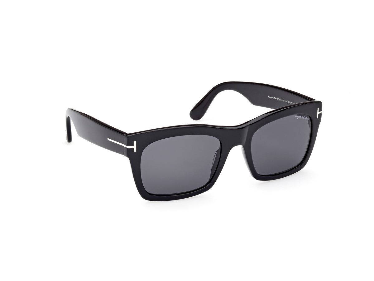 TOM FORD FT1062 56 01A Shiny Black/ Smoke