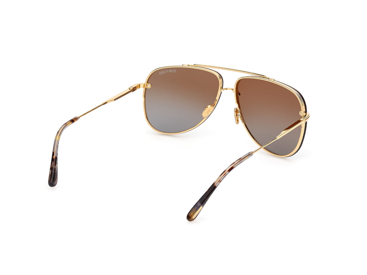 TOM FORD FT1071 62 30F Shiny Deep Gold/ Gradient Brown