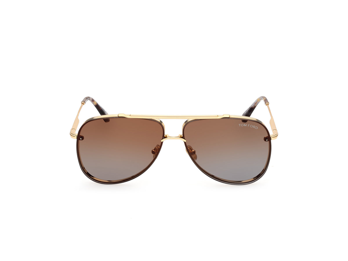 TOM FORD FT1071 62 30F Shiny Deep Gold/ Gradient Brown