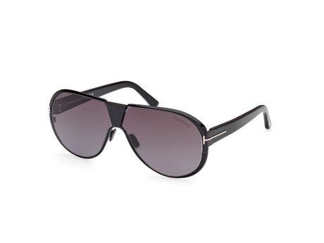 TOM FORD FT1072 64 01B Shiny Black/ Gradient Smoke