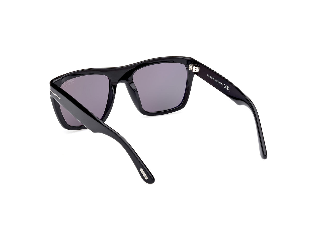TOM FORD FT1077-N 55 01D Shiny Black
Smoke Polarized