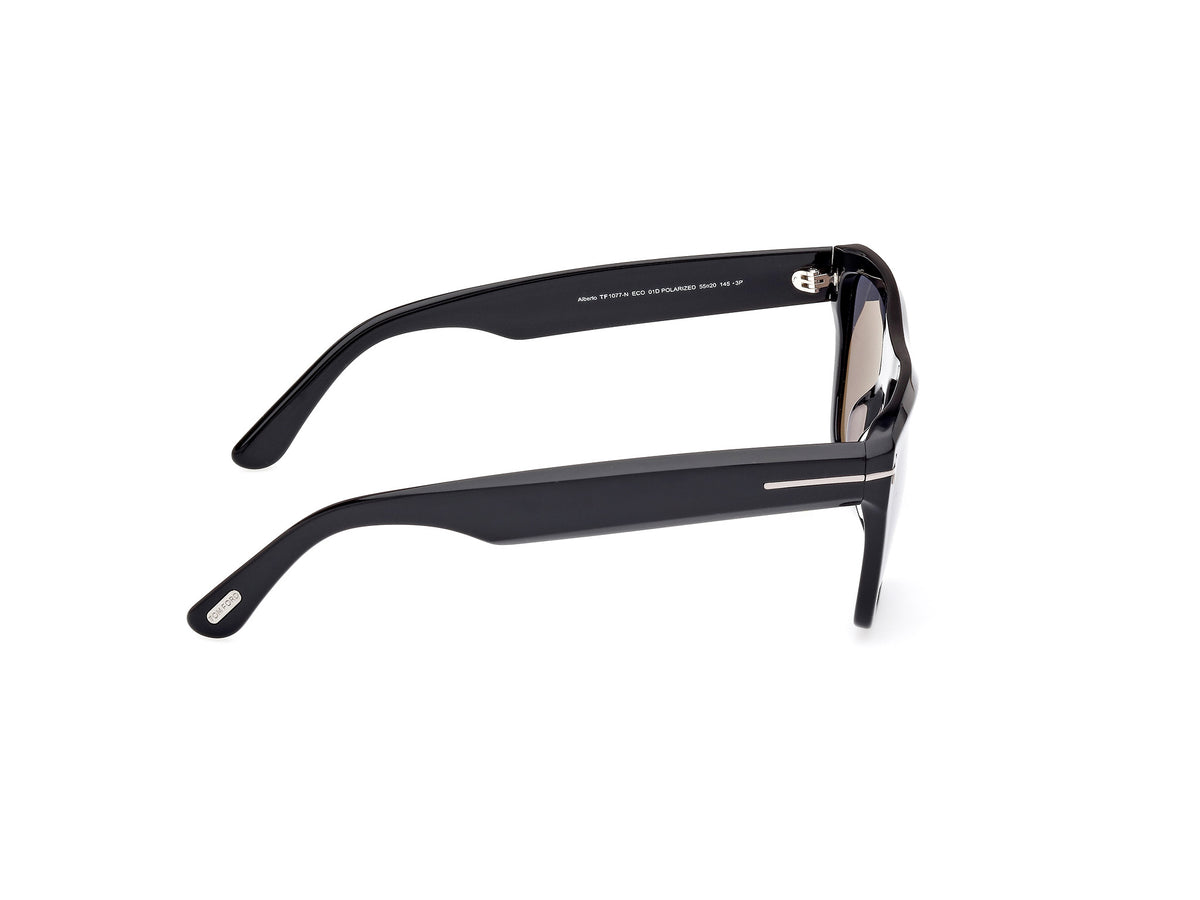 TOM FORD FT1077-N 55 01D Shiny Black
Smoke Polarized
