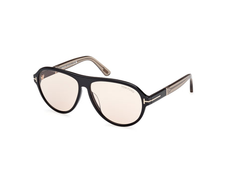 TOM FORD FT1080 59 01E Shiny Black/ Brown