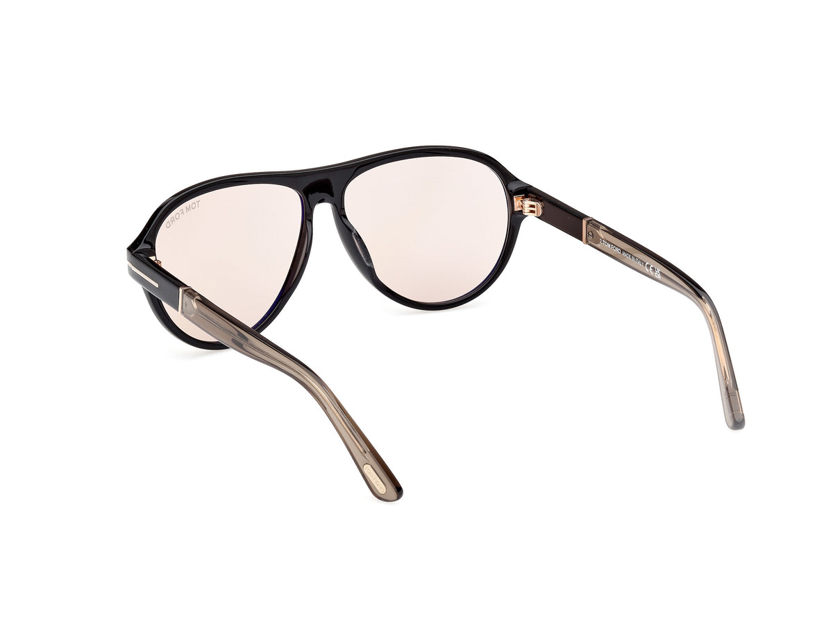 TOM FORD FT1080 59 01E Shiny Black/ Brown