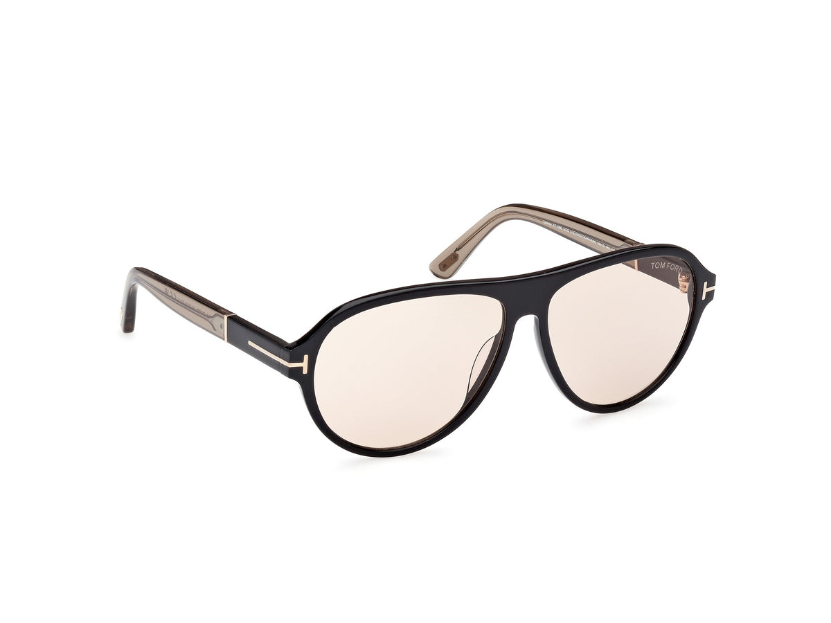 TOM FORD FT1080 59 01E Shiny Black/ Brown
