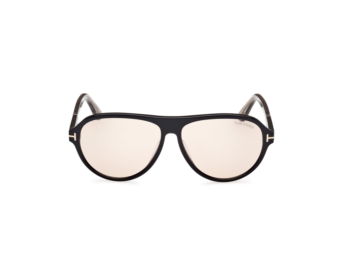 TOM FORD FT1080 59 01E Shiny Black/ Brown