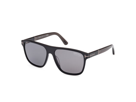 TOM FORD FT1081-N 58 01D Shiny Black
Smoke Polarized