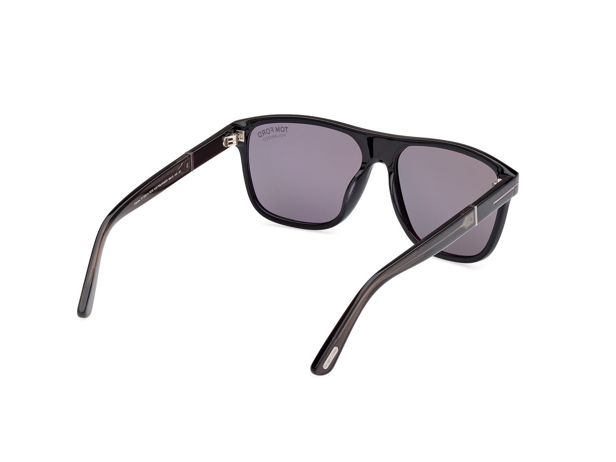 TOM FORD FT1081-N 58 01D Shiny Black
Smoke Polarized