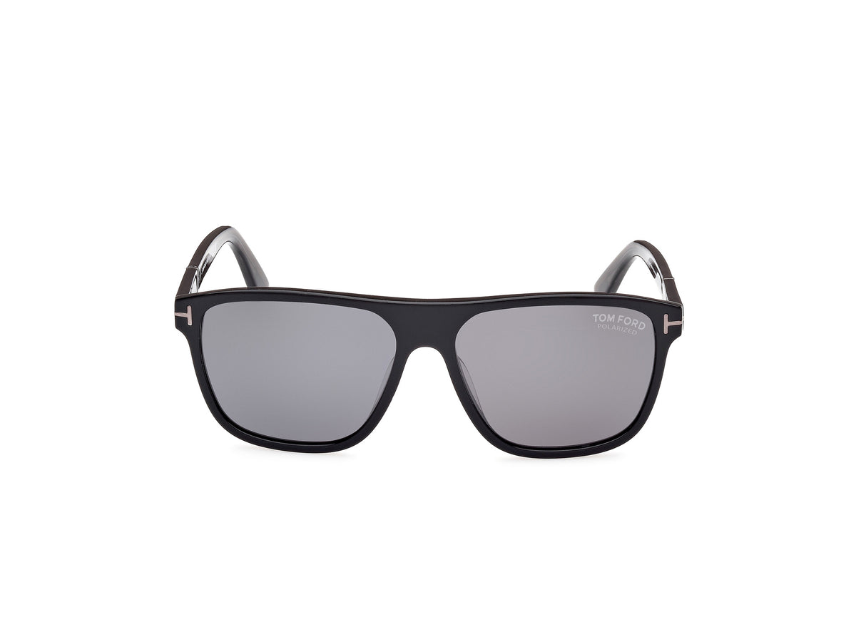TOM FORD FT1081-N 58 01D Shiny Black
Smoke Polarized