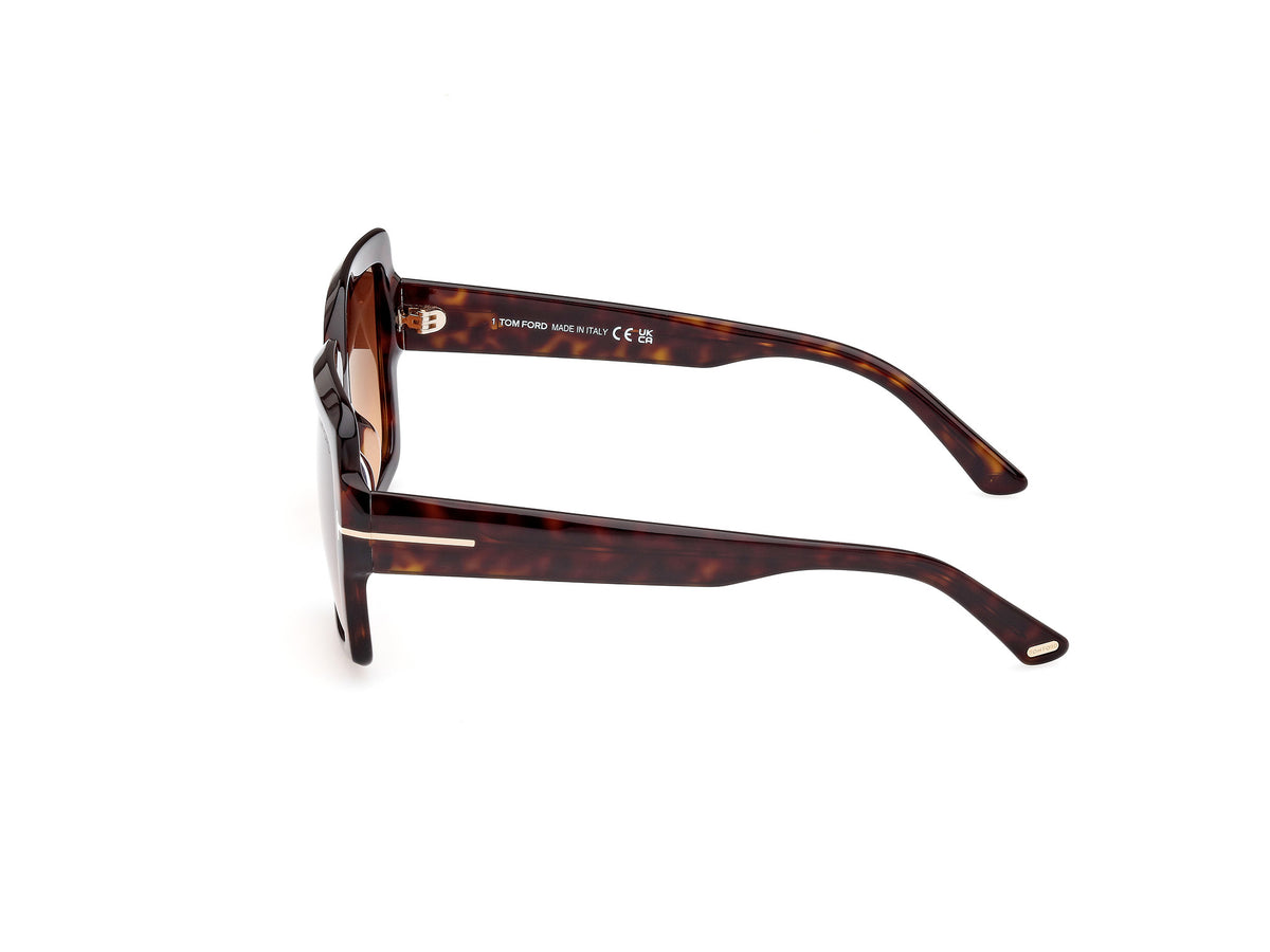 TOM FORD FT1082 54 52F Dark Havana/ Gradient Brown