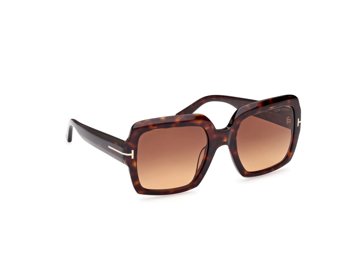 TOM FORD FT1082 54 52F Dark Havana/ Gradient Brown