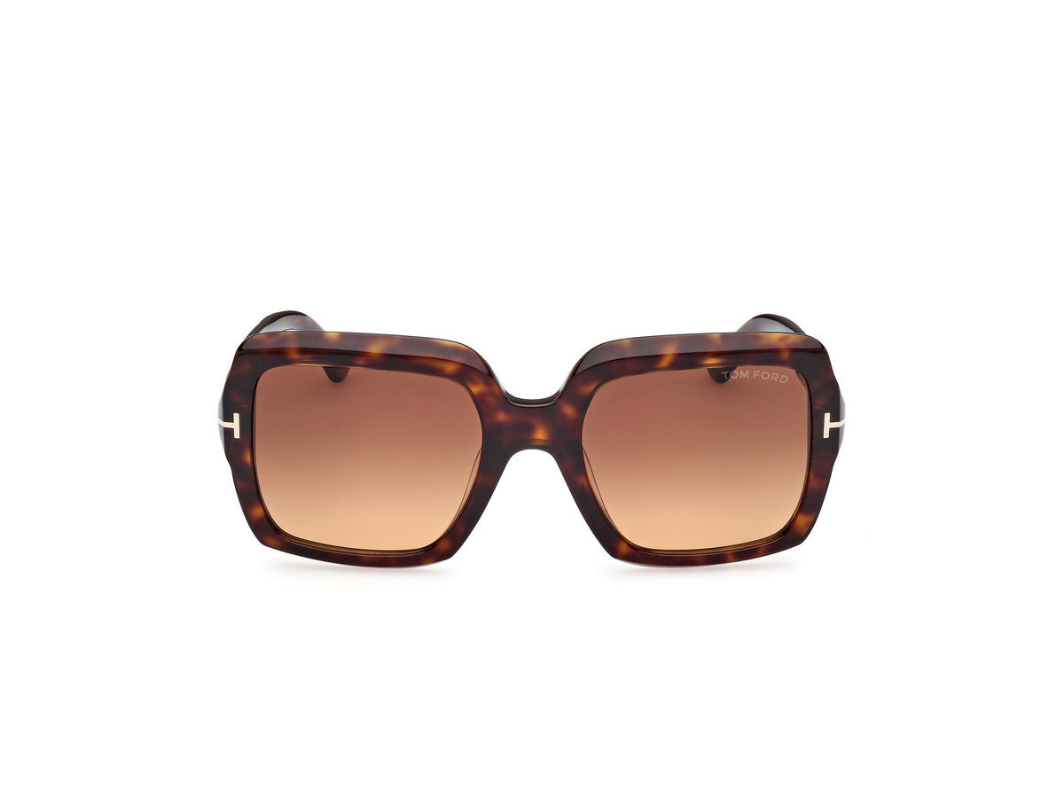 TOM FORD FT1082 54 52F Dark Havana/ Gradient Brown