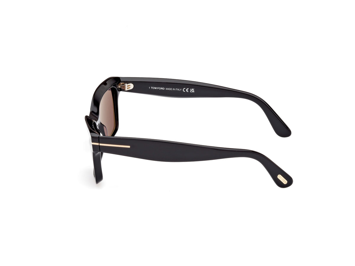 TOM FORD FT1085 54 01A Shiny Black/ Smoke