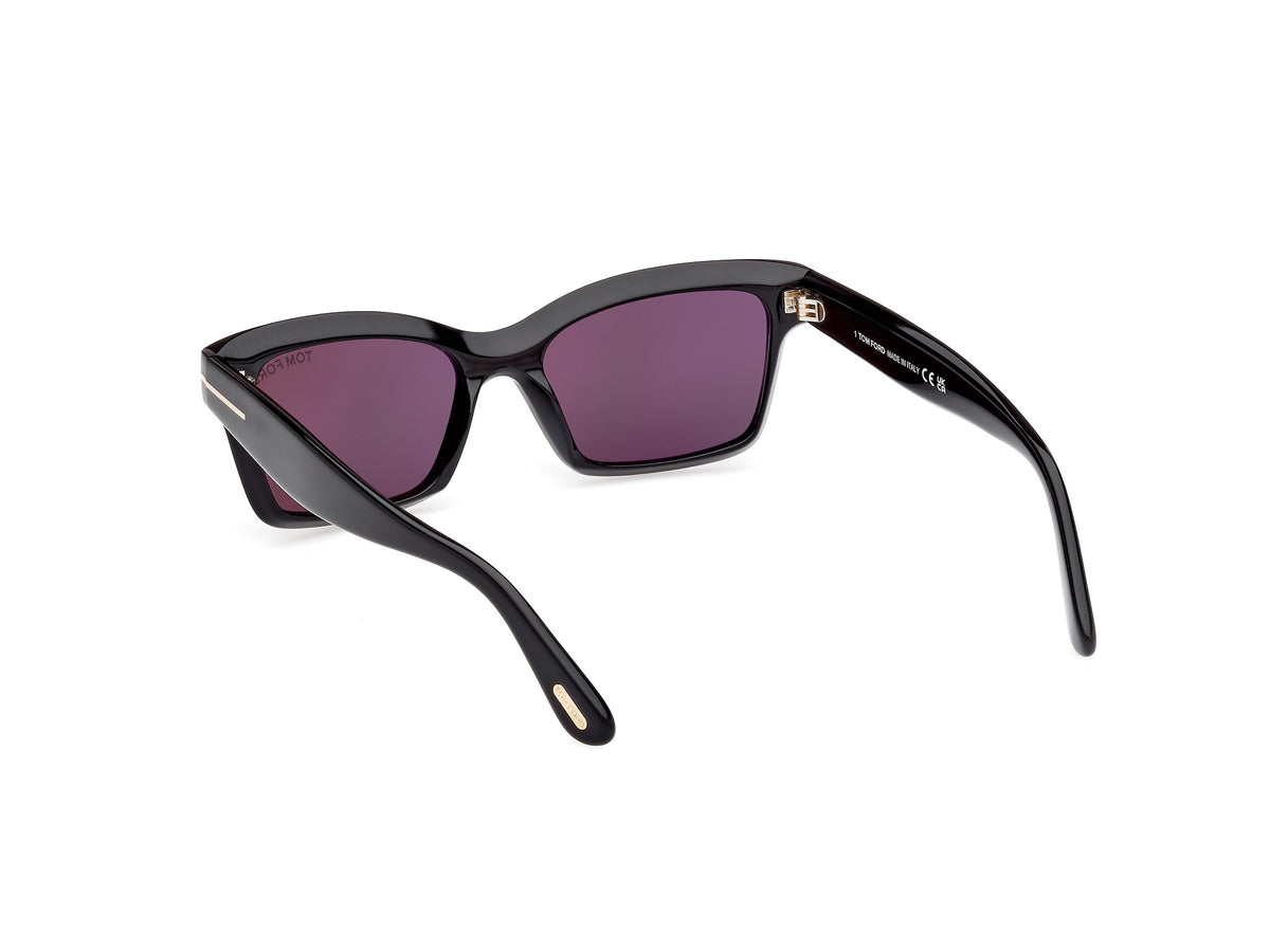 TOM FORD FT1085 54 01A Shiny Black/ Smoke