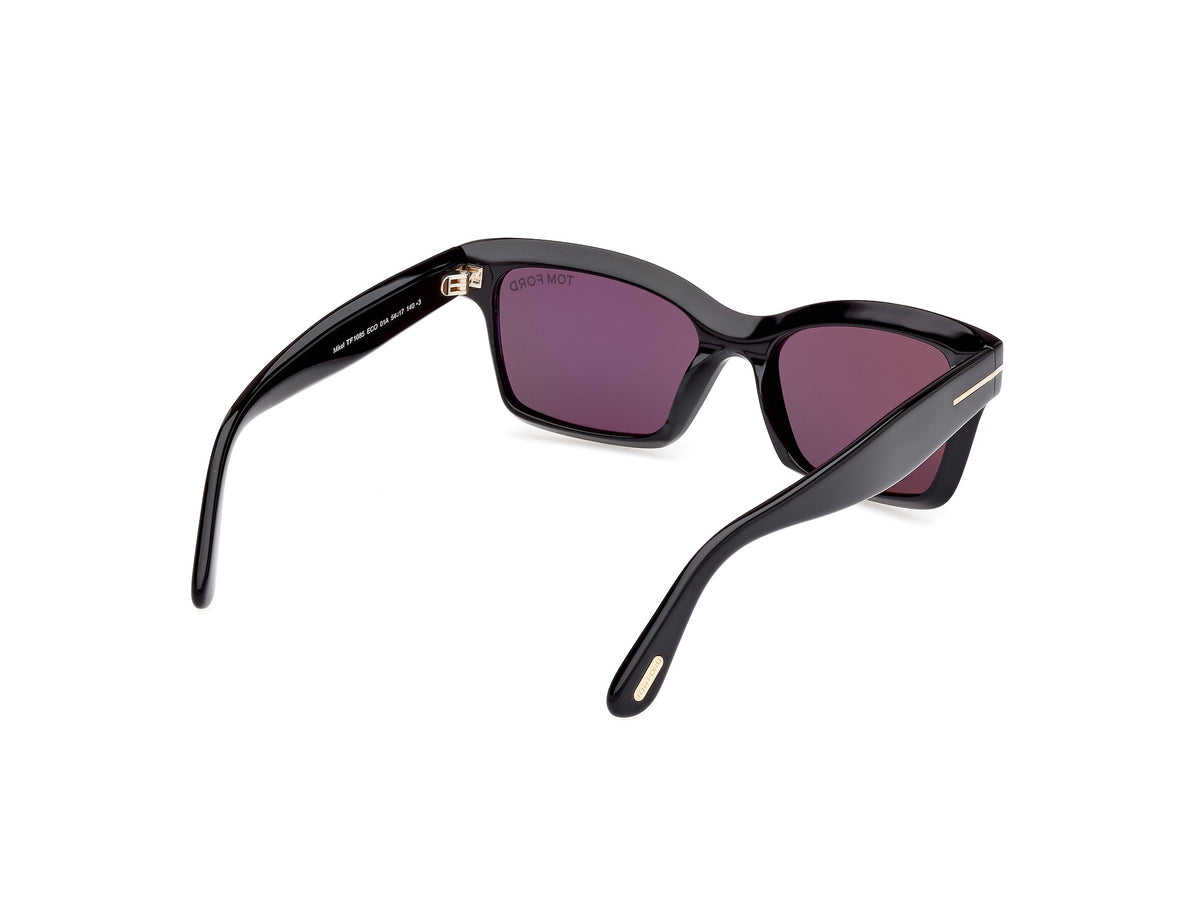 TOM FORD FT1085 54 01A Shiny Black/ Smoke