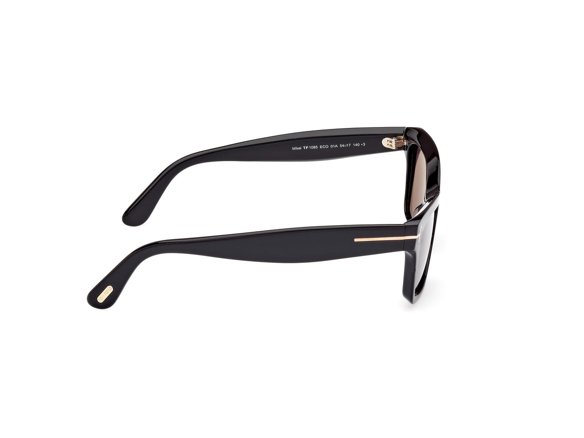 TOM FORD FT1085 54 01A Shiny Black/ Smoke
