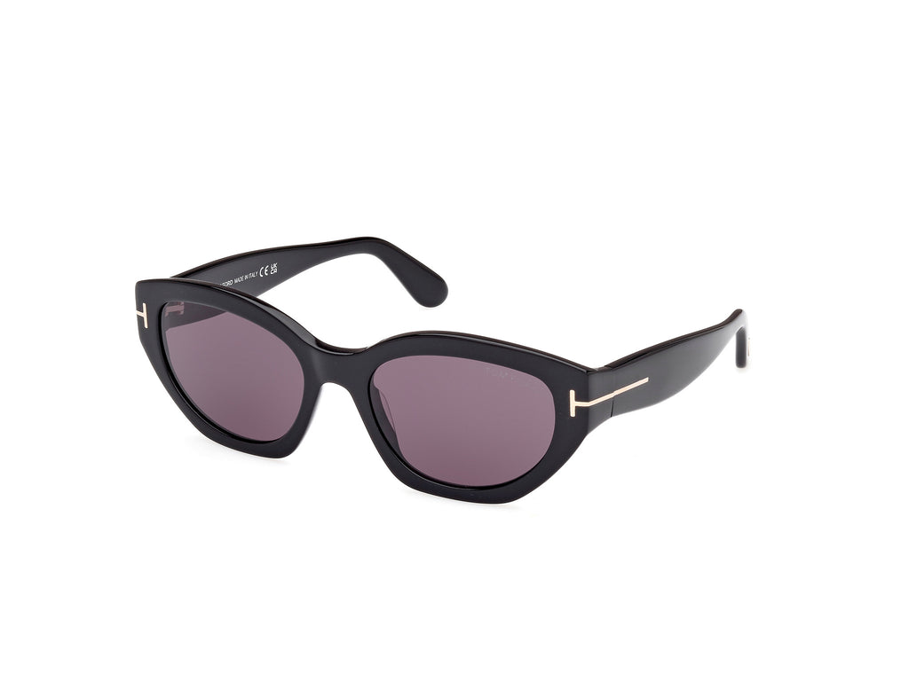 TOM FORD FT1086 55 01A Shiny Black/ Smoke