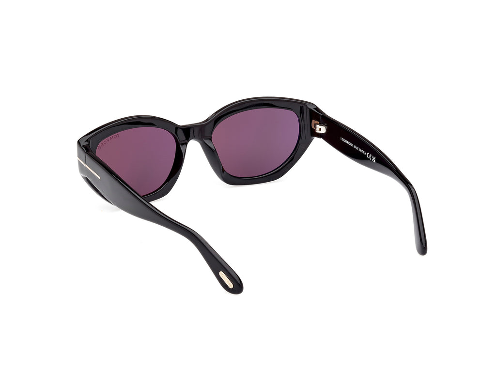 TOM FORD FT1086 55 01A Shiny Black/ Smoke