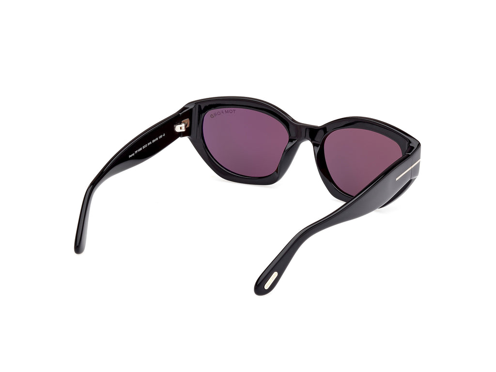 TOM FORD FT1086 55 01A Shiny Black/ Smoke