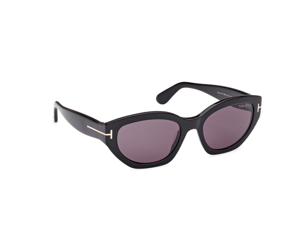 TOM FORD FT1086 55 01A Shiny Black/ Smoke