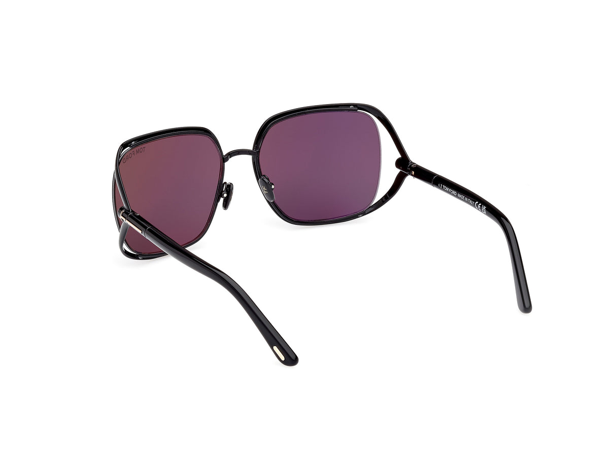 Tom Ford FT109201A60 shiny black  / smoke