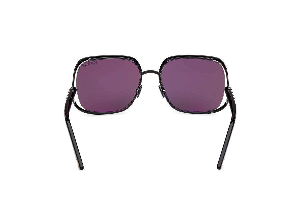 Tom Ford FT109201A60 shiny black  / smoke