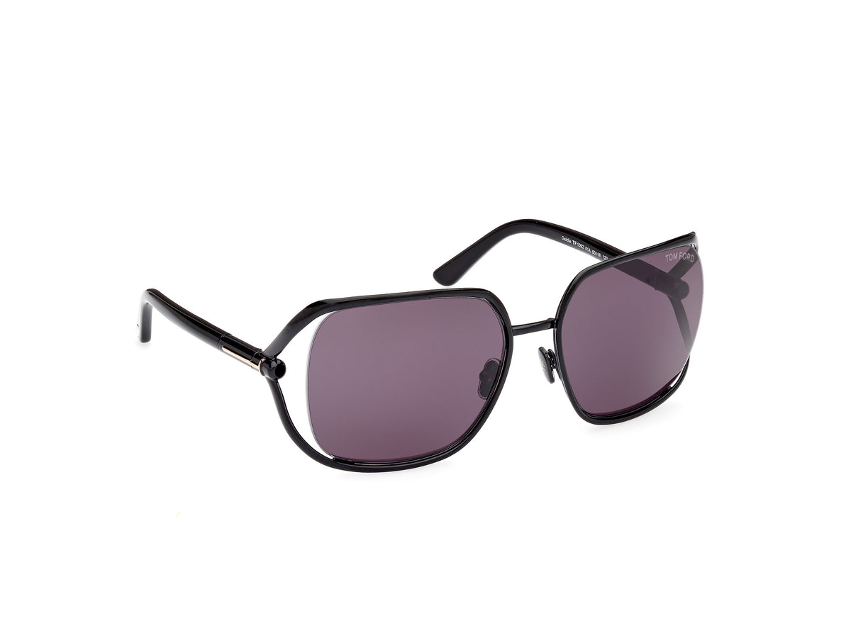 Tom Ford FT109201A60 shiny black  / smoke