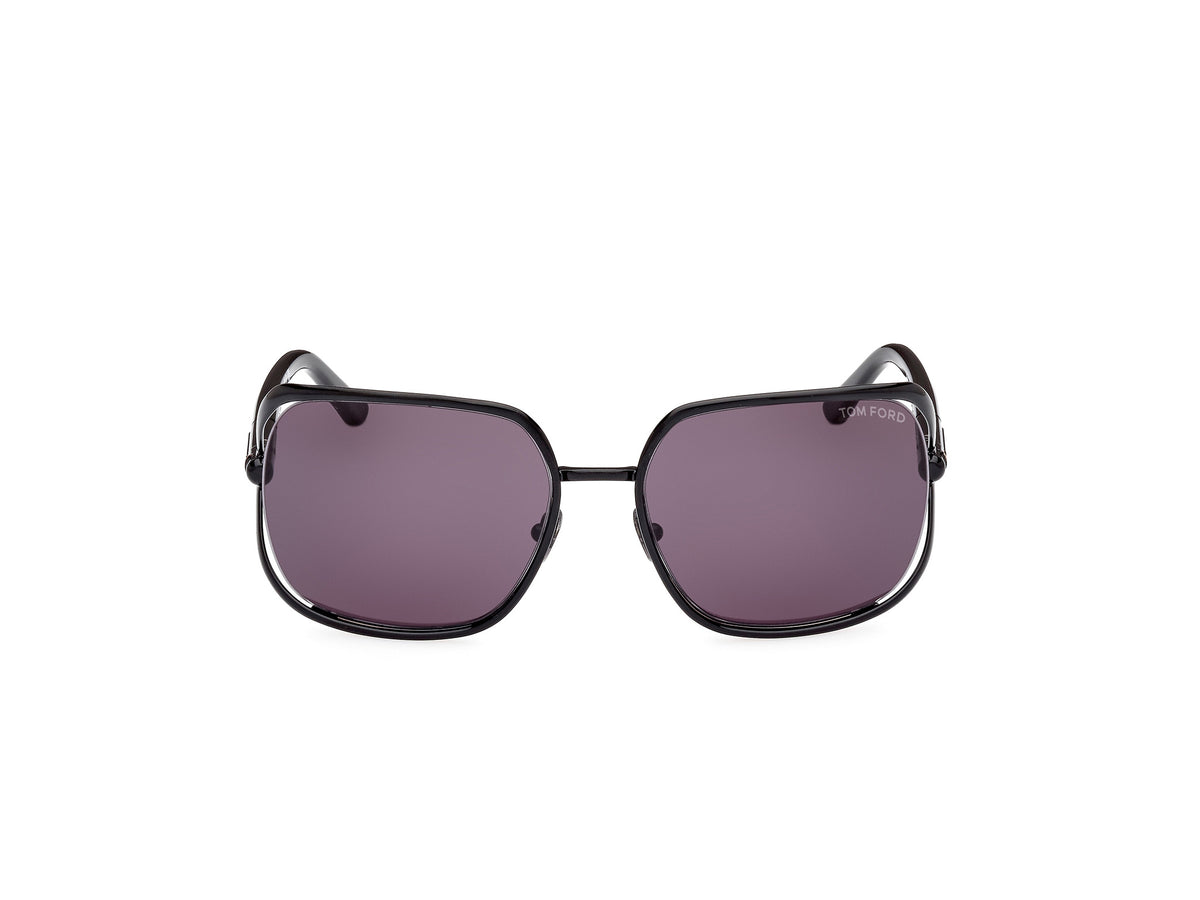Tom Ford FT109201A60 shiny black  / smoke