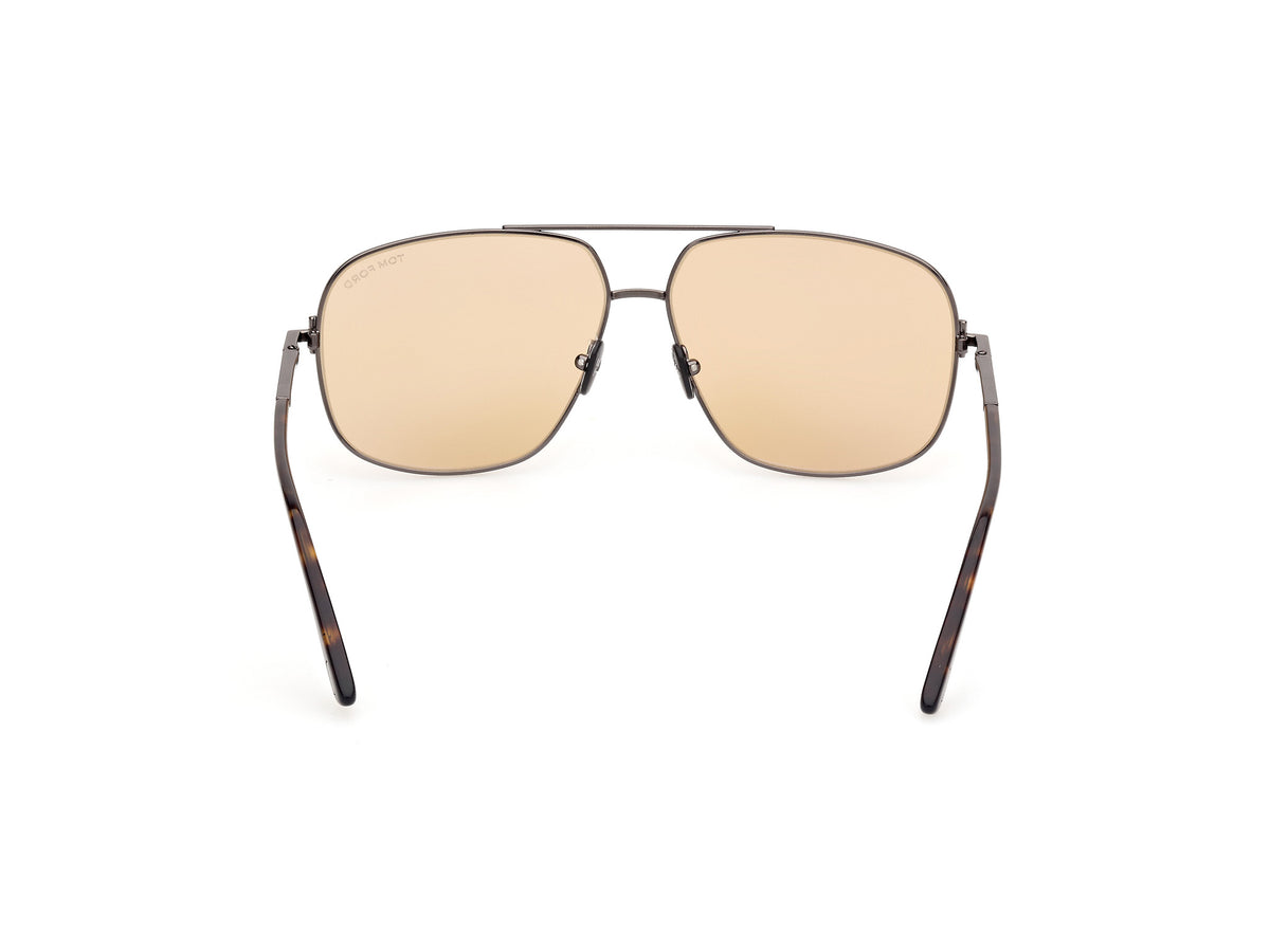 Tom Ford FT1096 08E 62 Shiny Gunmetal  / Brown - Blue Star Eyewear