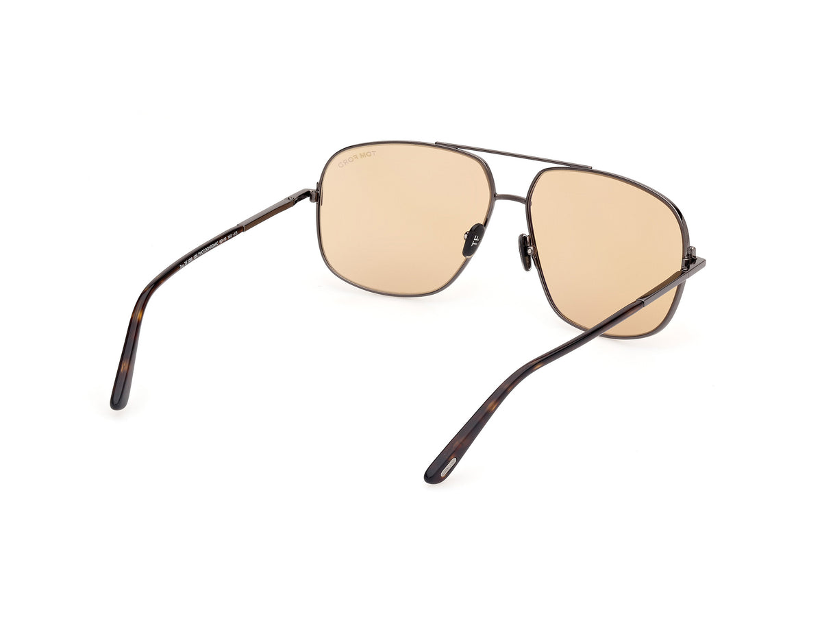 Tom Ford FT1096 08E 62 Shiny Gunmetal  / Brown - Blue Star Eyewear