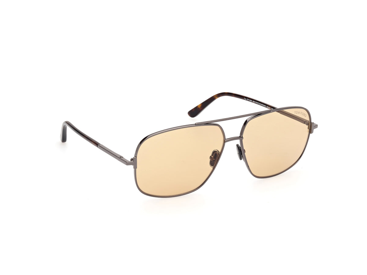 Tom Ford FT1096 08E 62 Shiny Gunmetal  / Brown - Blue Star Eyewear