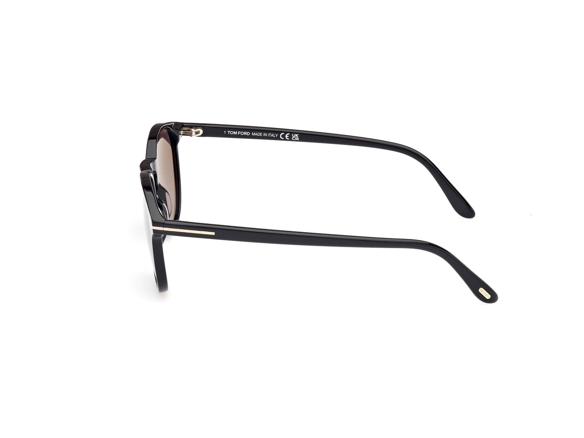 Tom Ford FT10975301B Shiny Black  / Gradient Smoke - Blue Star Eyewear