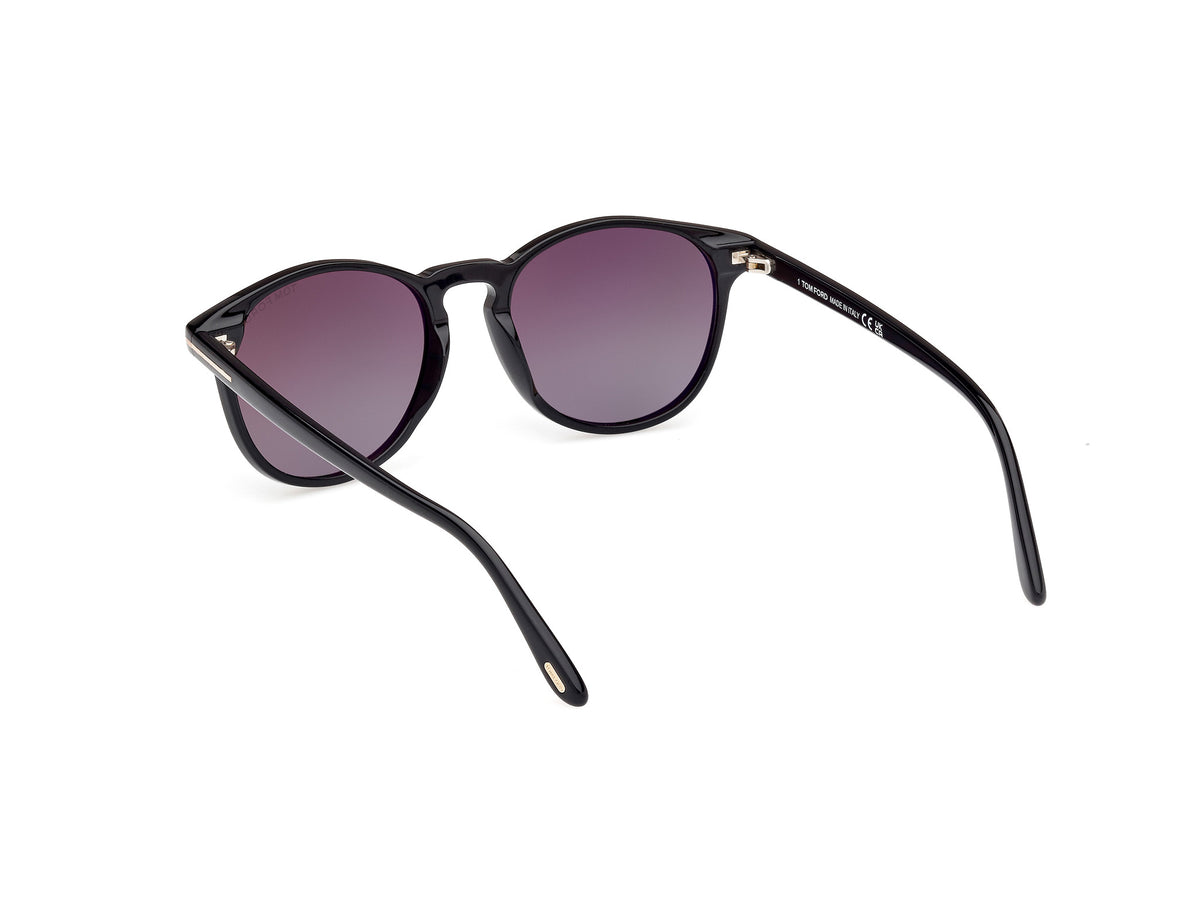 Tom Ford FT10975301B Shiny Black  / Gradient Smoke - Blue Star Eyewear