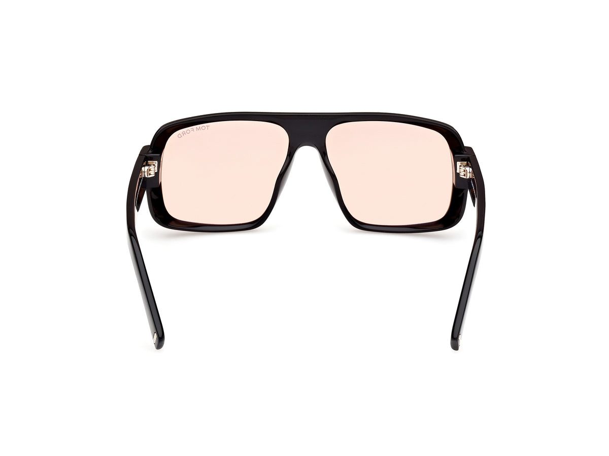 Tom Ford FT1101 01E 58 Shiny Black  / Brown - Blue Star Eyewear