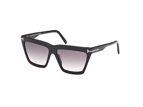 Tom Ford FT11105601B Shiny Black  / Gradient Smoke - Blue Star Eyewear