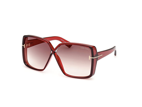 Tom Ford FT1117 66G 63 Shiny Red / Brown Mirror - Blue Star Eyewear
