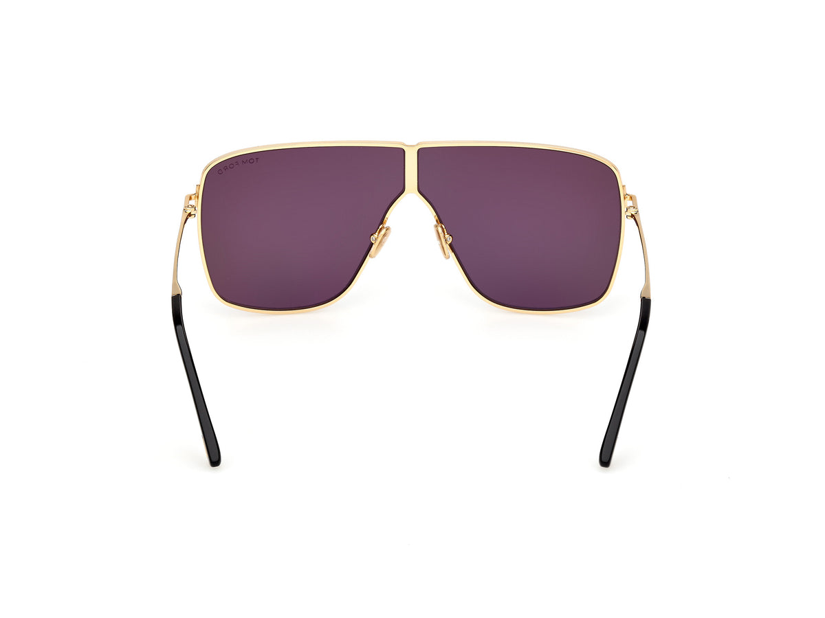 Tom Ford FT11596830A Shiny Deep Gold / Smoke - Blue Star Eyewear