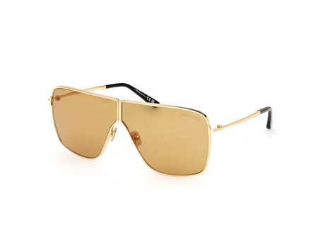 Tom Ford FT11596830E Shiny Deep Gold / Brown - Blue Star Eyewear