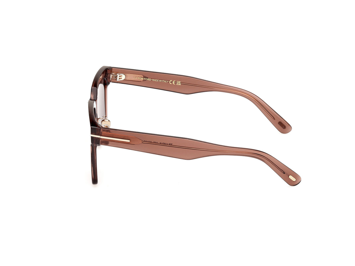 Tom Ford FT1160-K 45E 54 Shiny Light Brown / Brown - Blue Star Eyewear