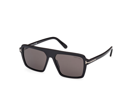 Tom Ford FT1176 56 01A Shiny Black  / Smoke - Blue Star Eyewear