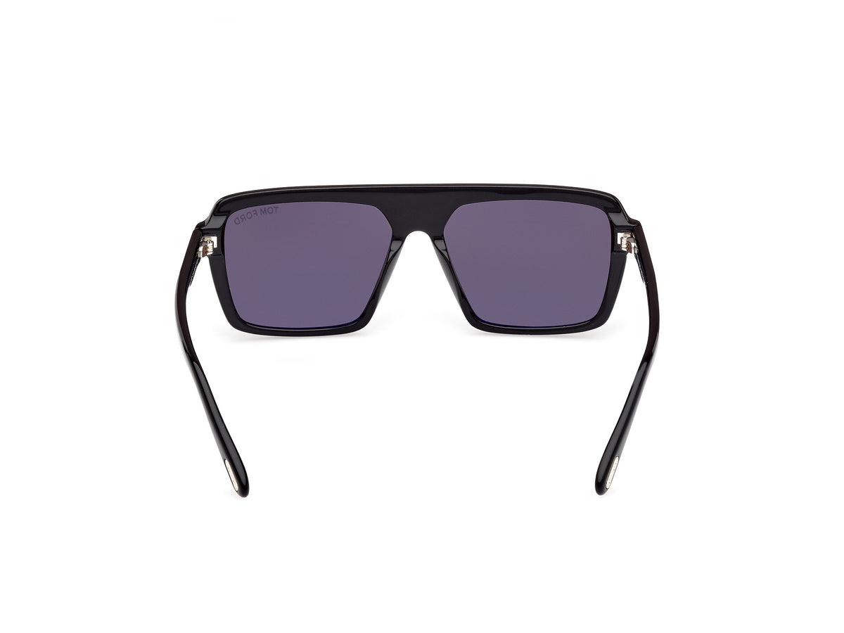Tom Ford FT1176 56 01A Shiny Black  / Smoke - Blue Star Eyewear
