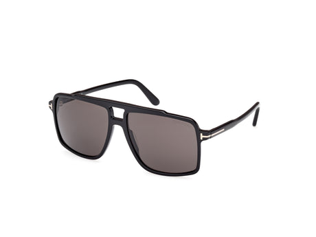 Tom Ford FT11775901A Shiny Black  / Smoke - Blue Star Eyewear