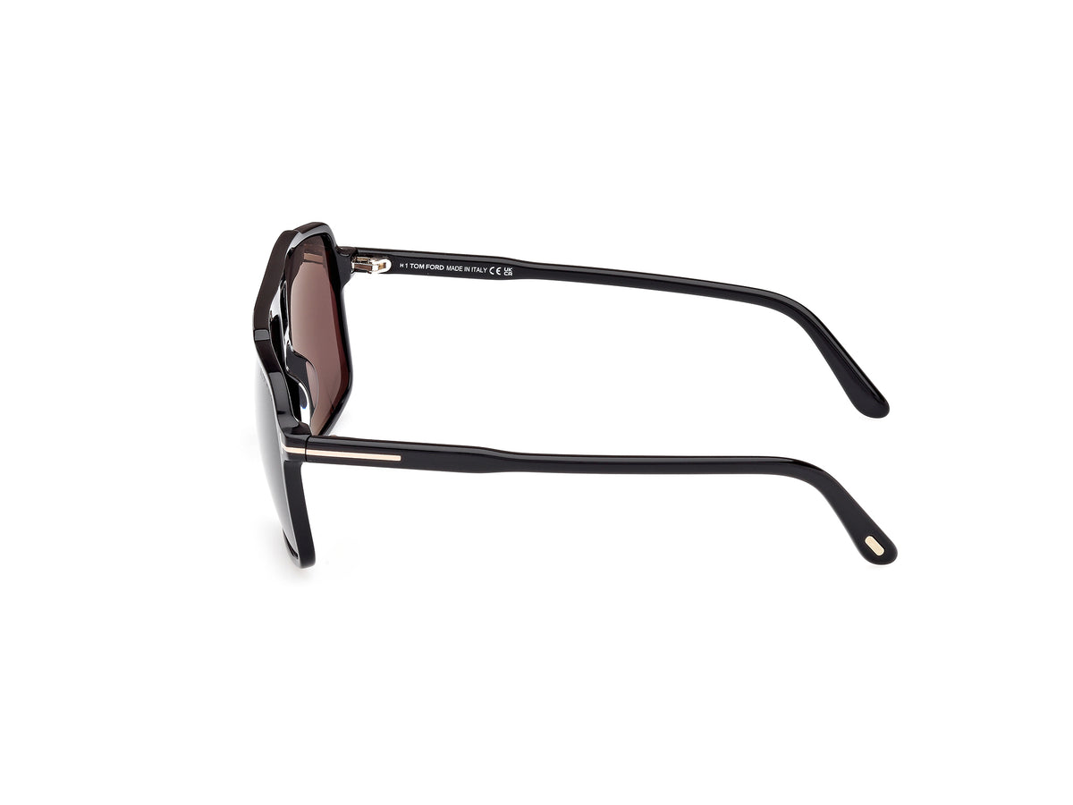 Tom Ford FT11775901A Shiny Black  / Smoke - Blue Star Eyewear