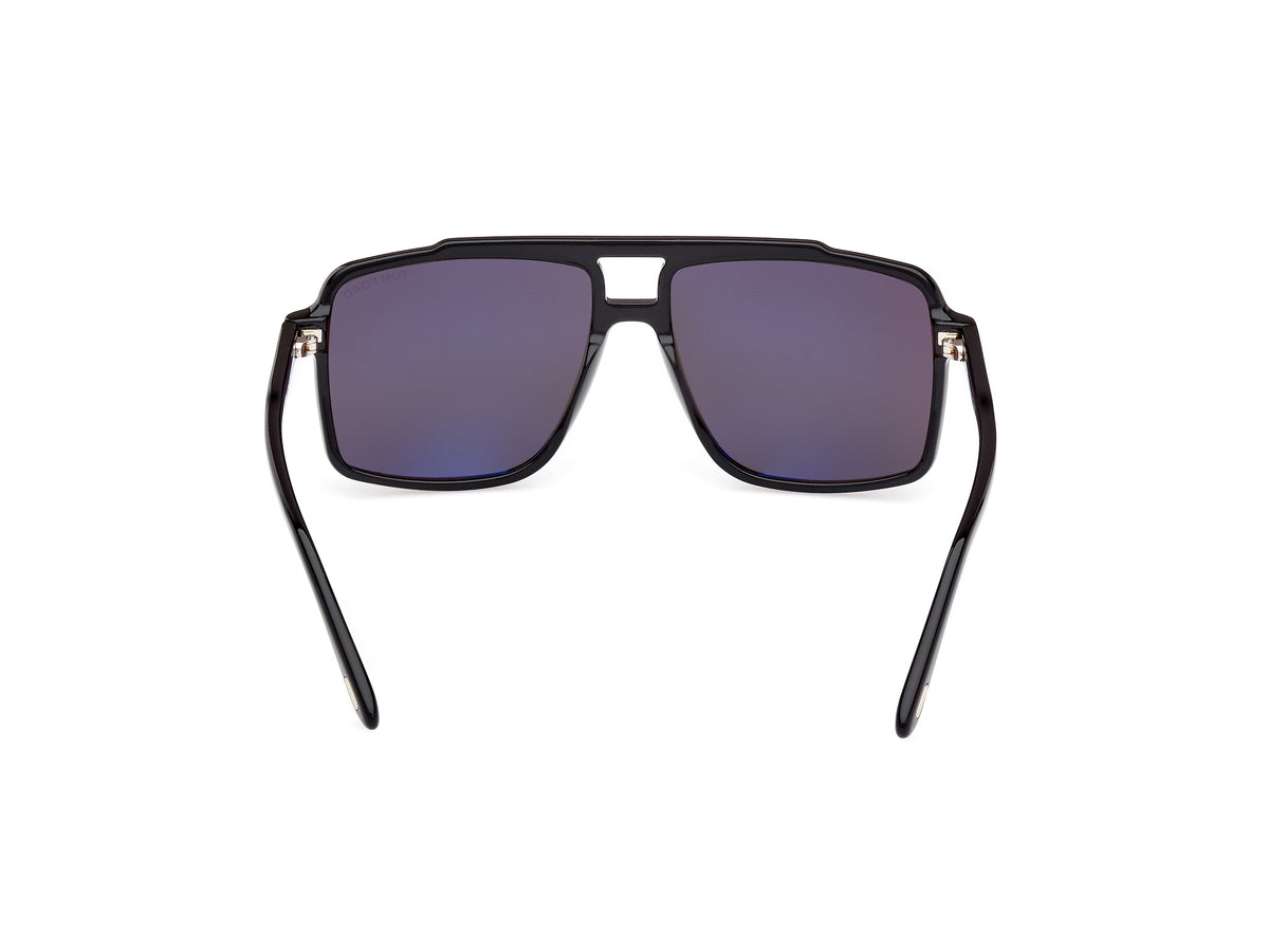 Tom Ford FT11775901A Shiny Black  / Smoke - Blue Star Eyewear