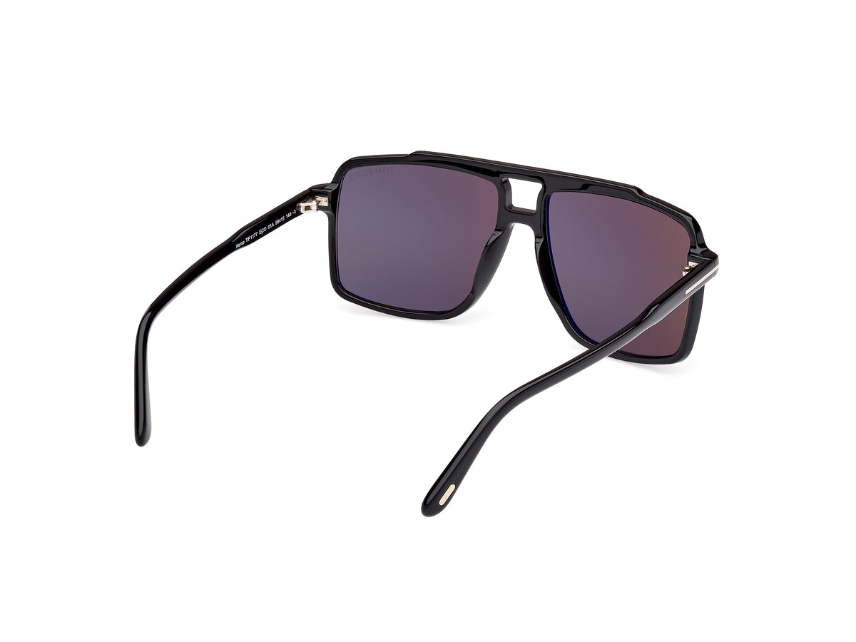 Tom Ford FT11775901A Shiny Black  / Smoke - Blue Star Eyewear