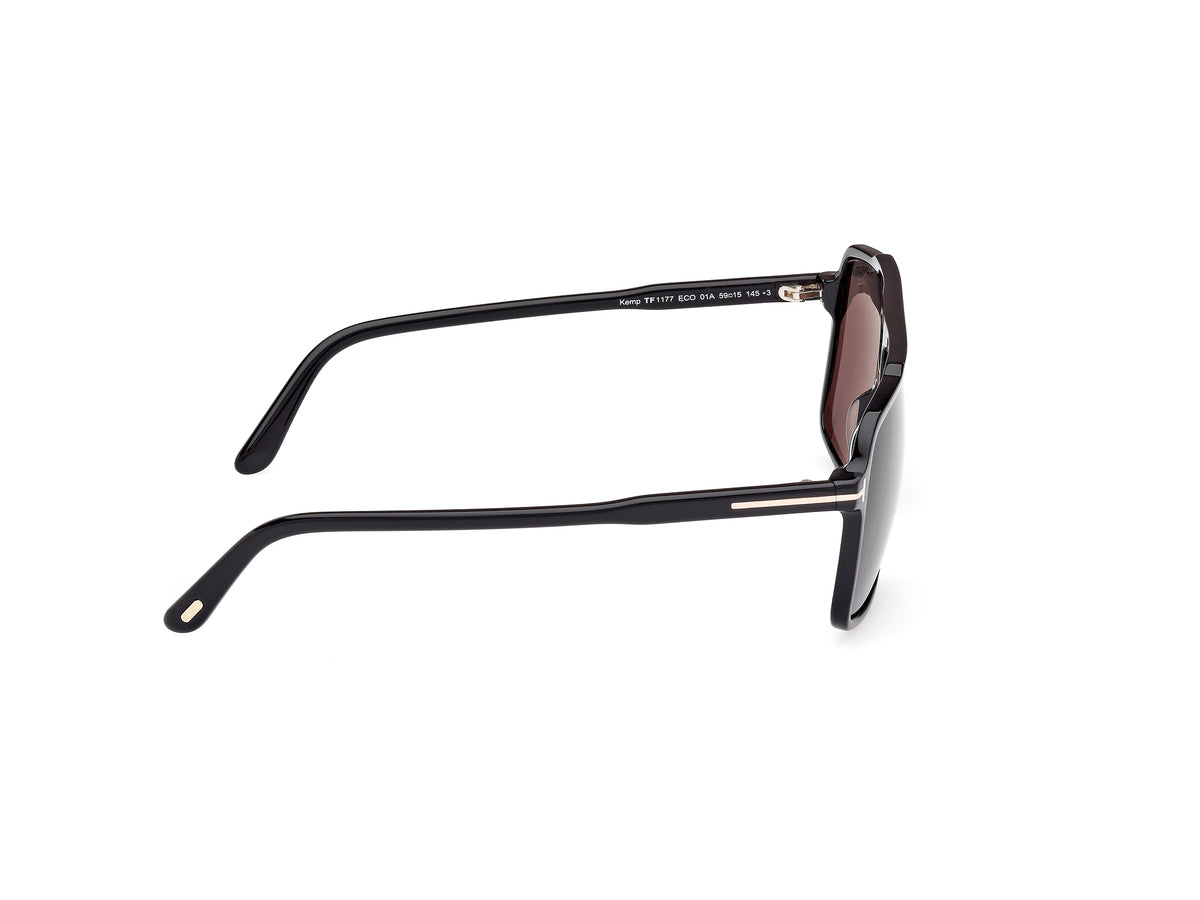 Tom Ford FT11775901A Shiny Black  / Smoke - Blue Star Eyewear