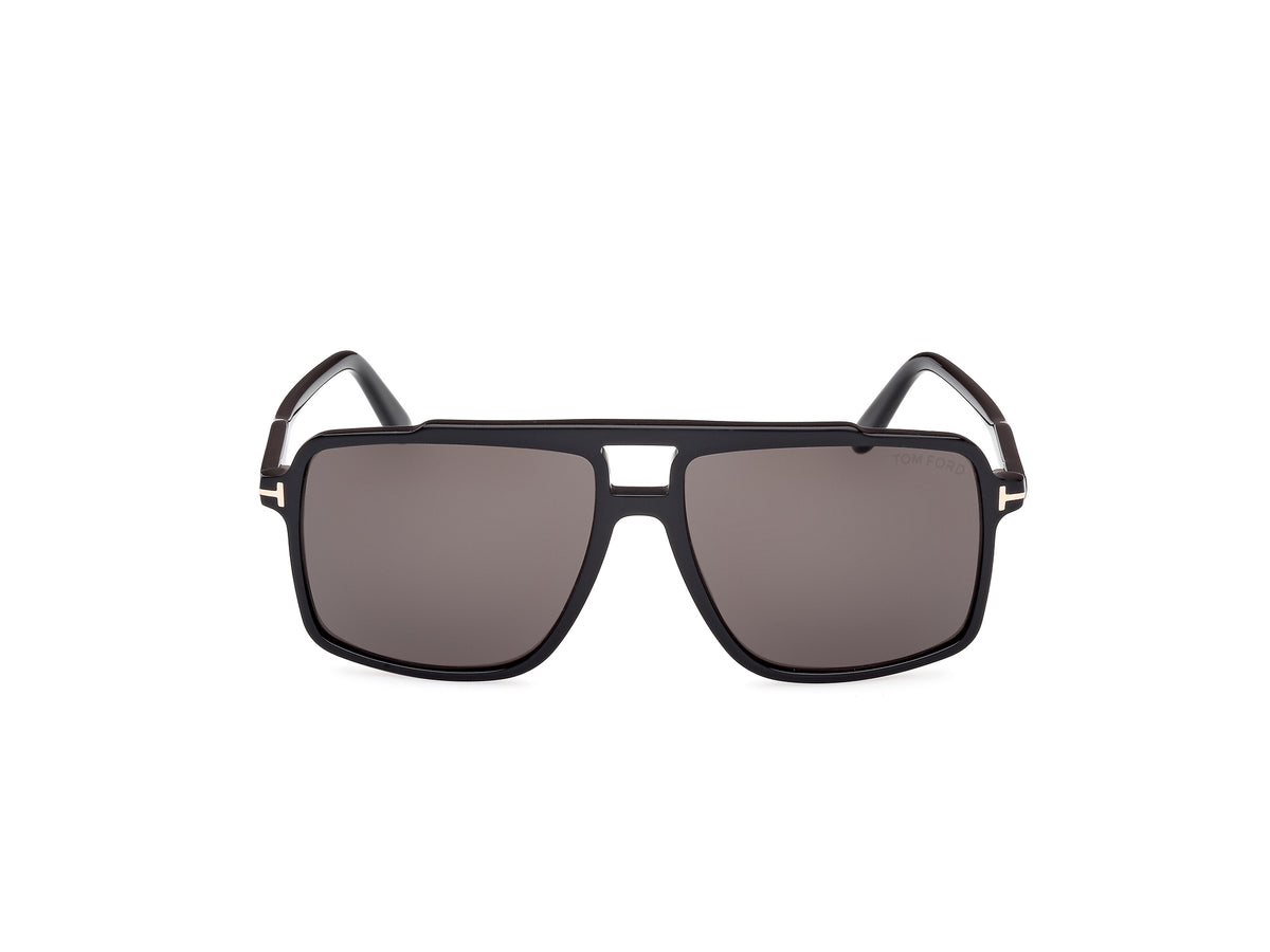 Tom Ford FT11775901A Shiny Black  / Smoke - Blue Star Eyewear